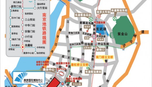 如何到達南京國際博覽中心？南京國際博覽中心詳細交通路線
